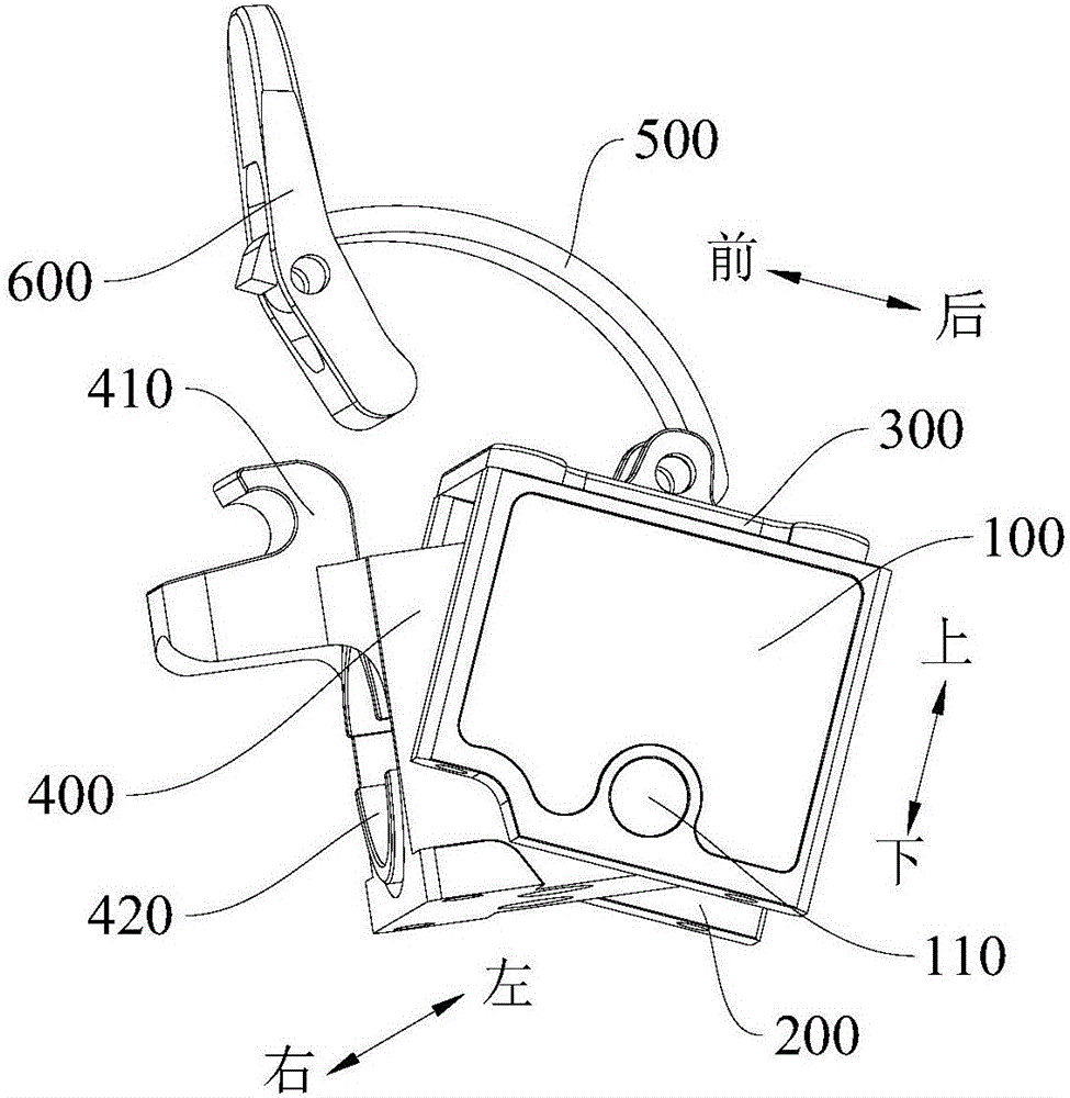 Unmanned aerial vehicle arm latching component and unmanned aerial vehicle