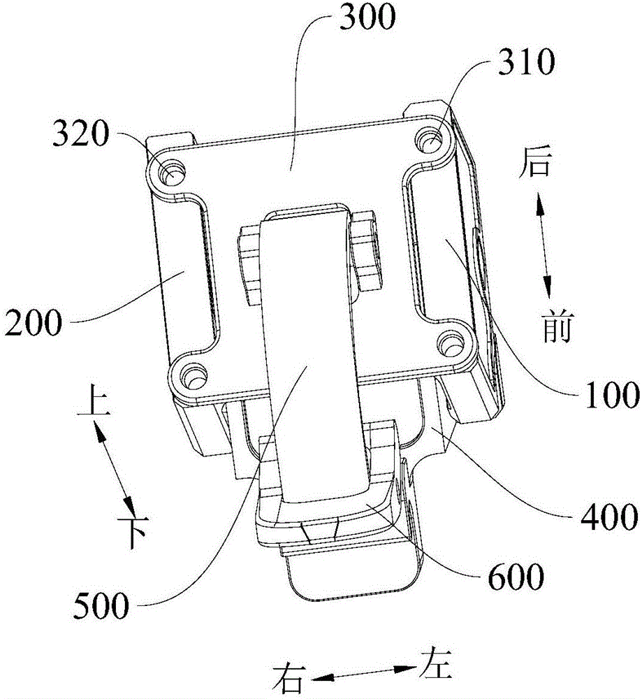 Unmanned aerial vehicle arm latching component and unmanned aerial vehicle