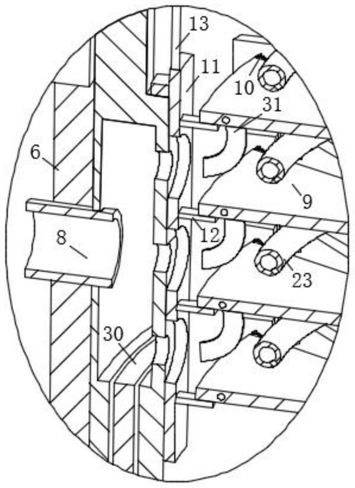 Large-flow high-efficiency coalescence degassing and deoiling device for production sewage of offshore oilfield