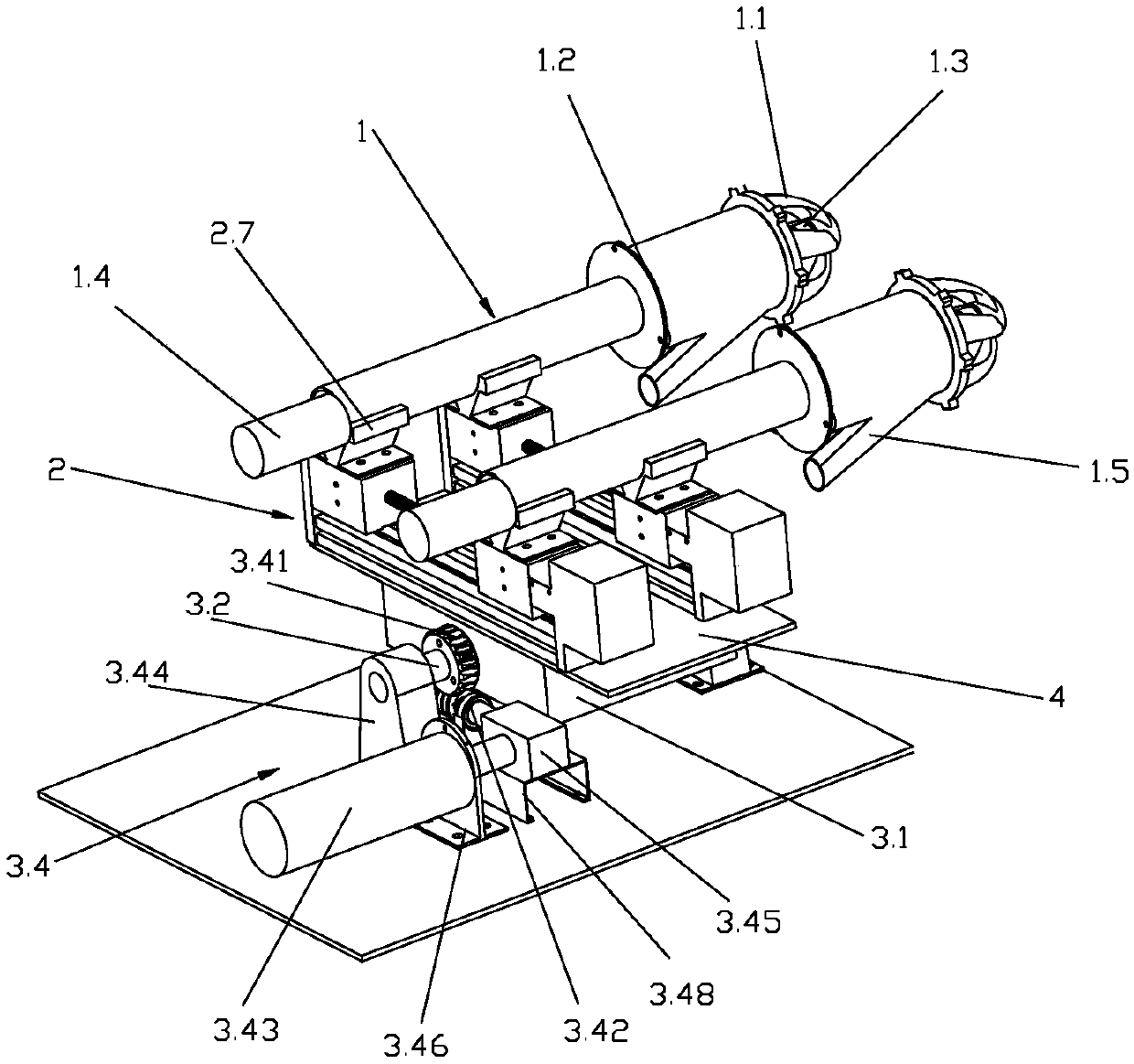 Adaptive double reamer dredging device