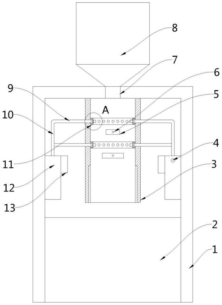 An automatic coating device for compound fertilizer production