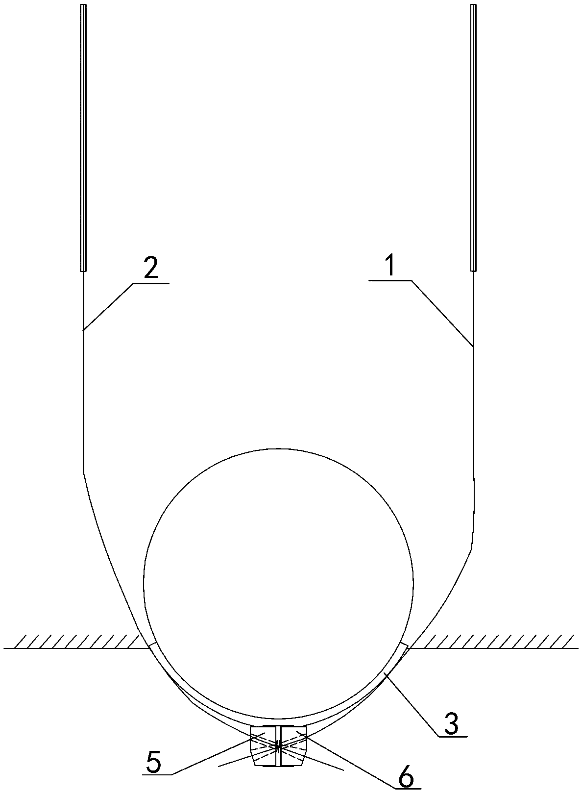 Self-equalization multi-bundle pre-stressed anchor cable connection structure and construction method thereof