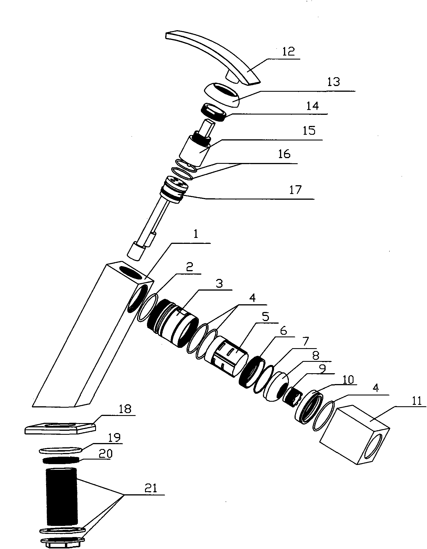 Water tap with light-emitting device