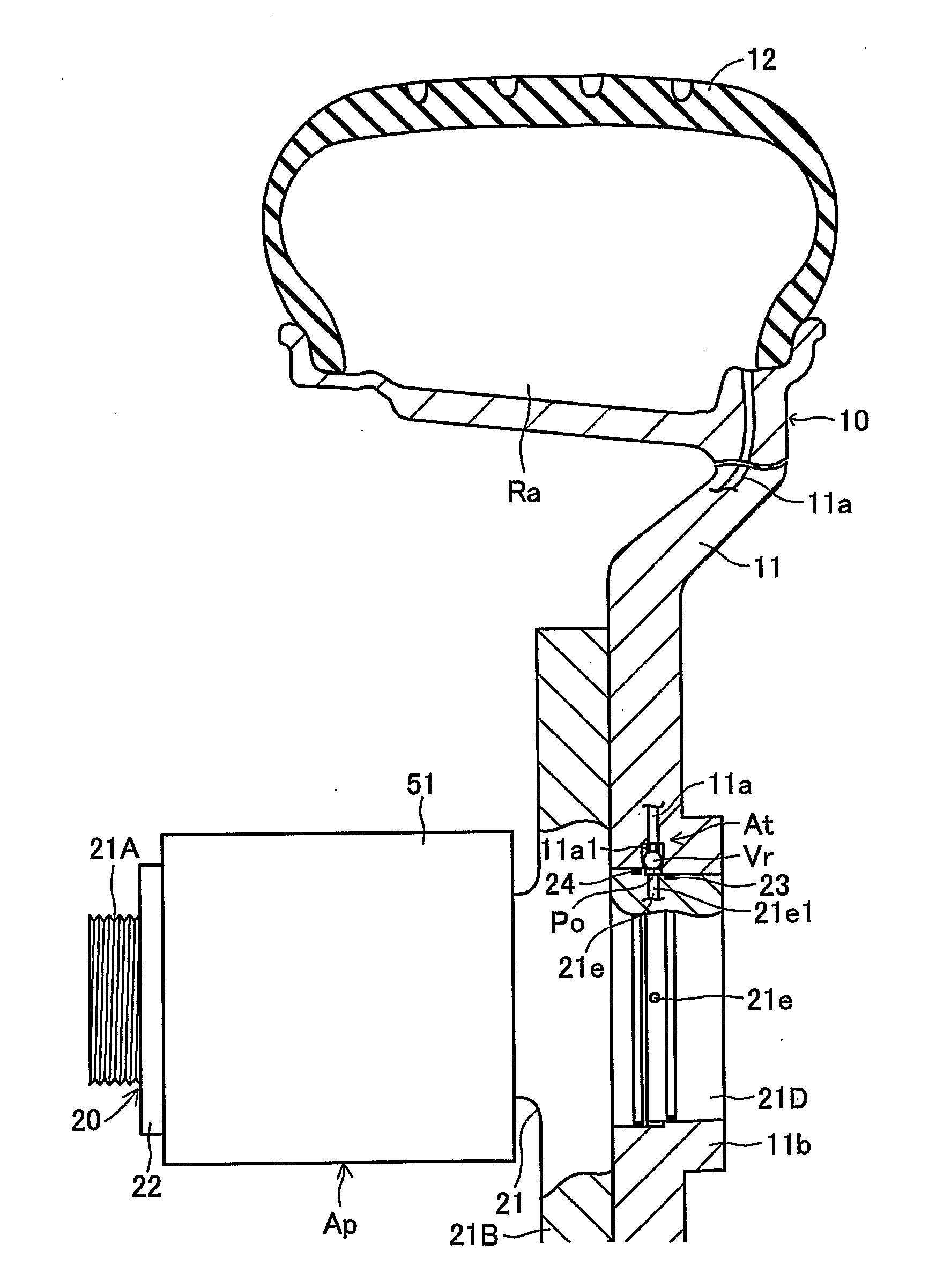 Apparatus for controlling tire inflation pressure