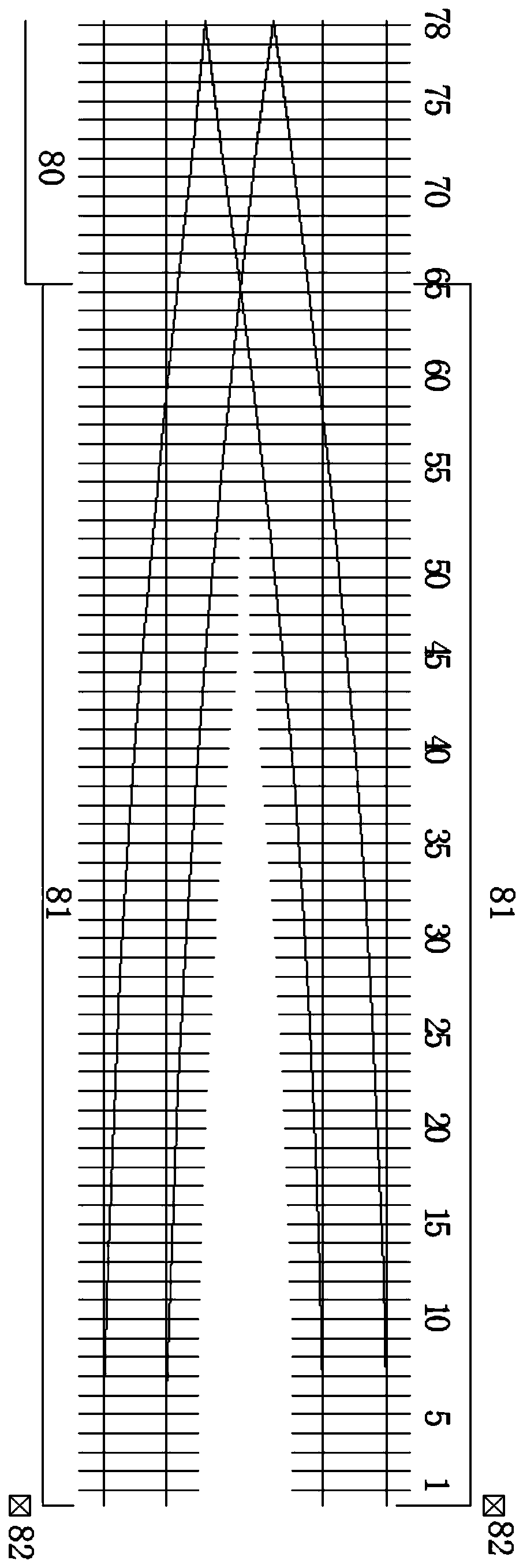 Railway existing double crossover integral inserting and paving construction method