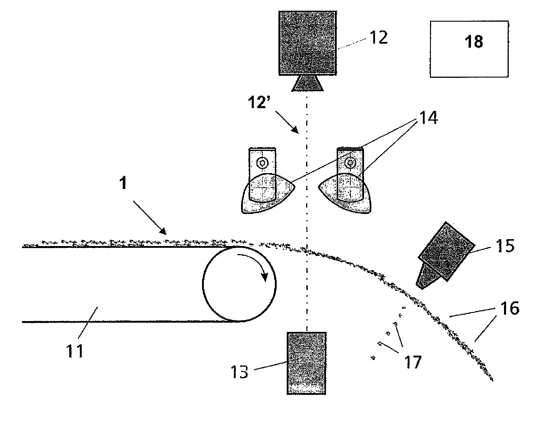 Device and method for optically sorting bulk material