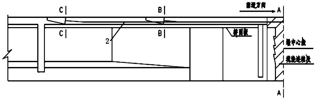 Construction method of simply supported variable continuous bridge with steel beam tension connector