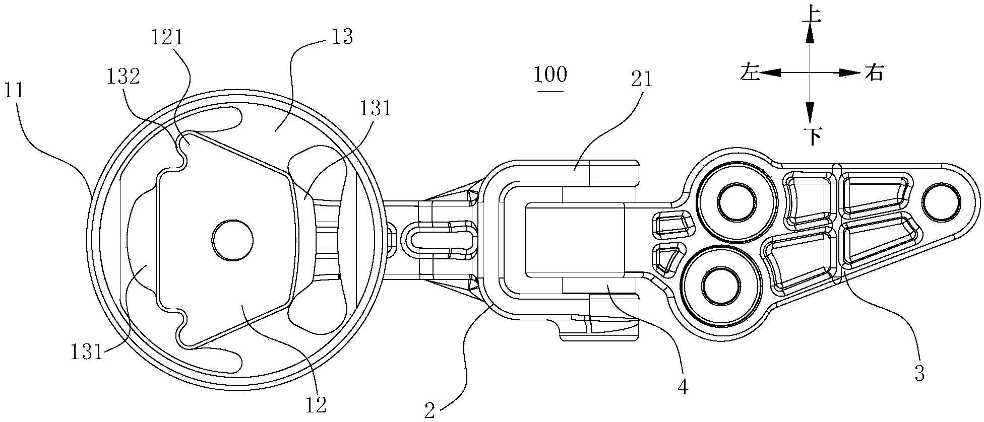 Vehicle and pull rod type suspension device thereof