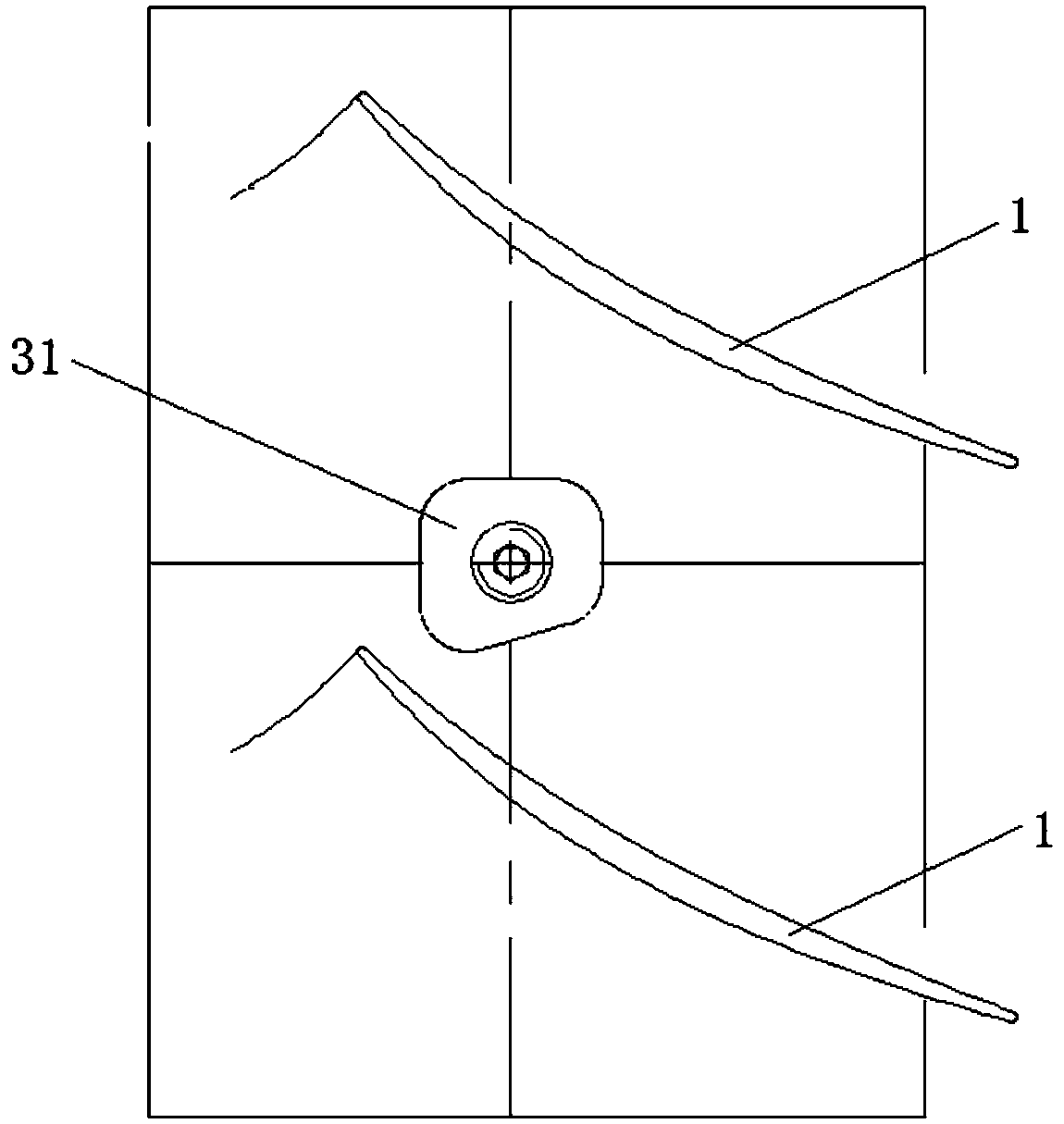 A locking structure for rotor blades