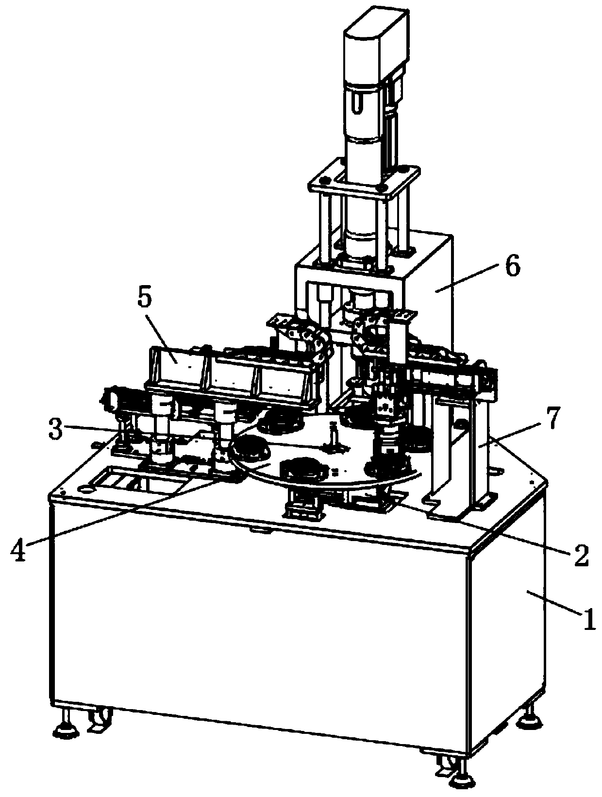 Assembling tool for assembling pump valve bearing and working method thereof