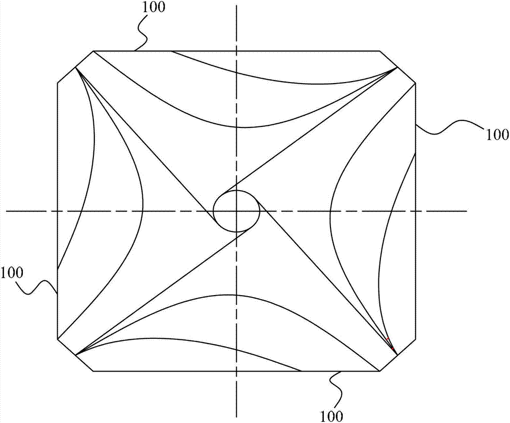 Tangential firing system under air staged combustion technology