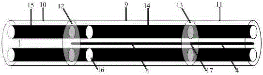 Wire drawing method of high-stress active polarization-maintaining fiber prefabricated rod