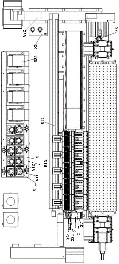 A CNC deep hole drilling machine tool for processing group holes on the outer circle of rollers