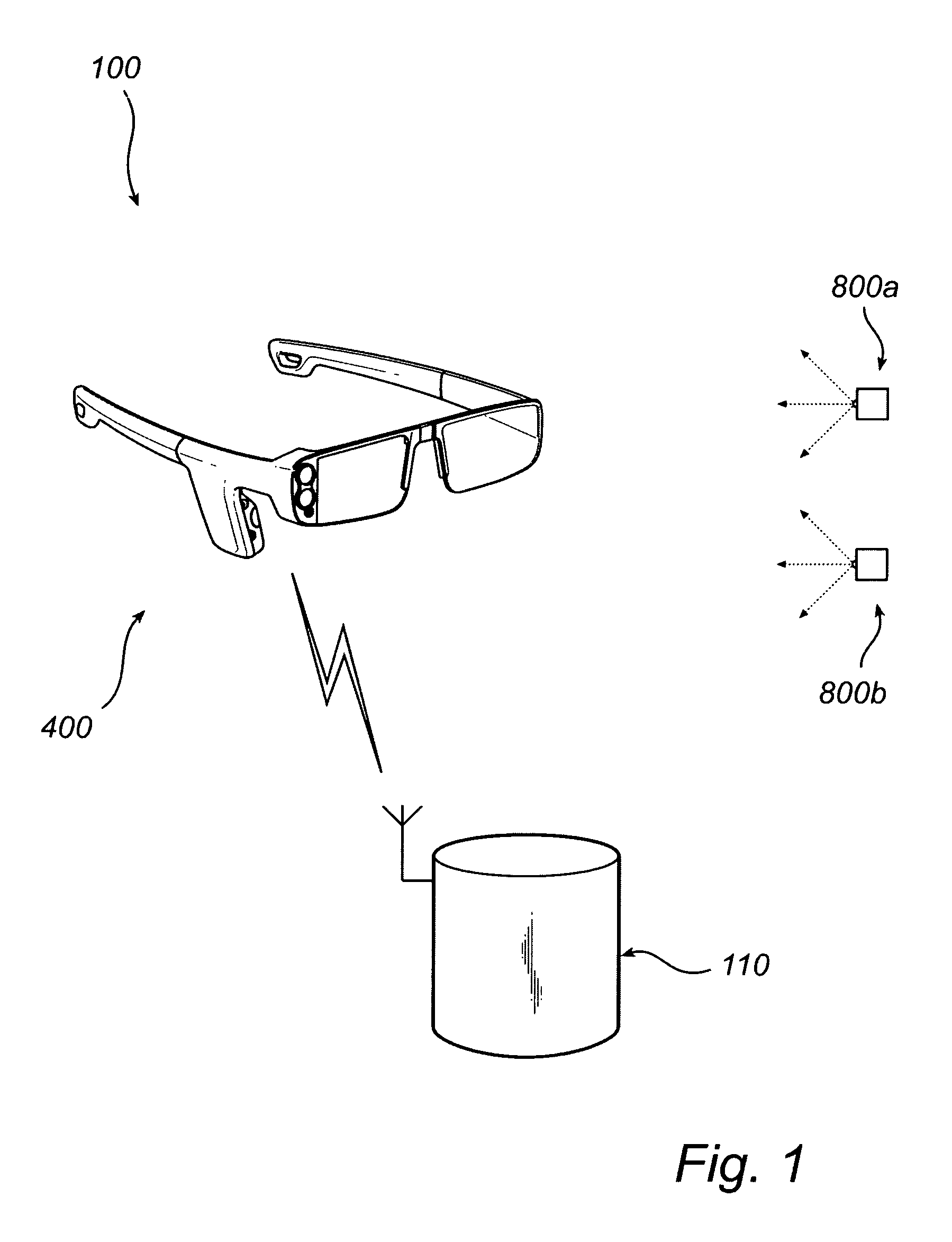 Detection of gaze point assisted by optical reference signal