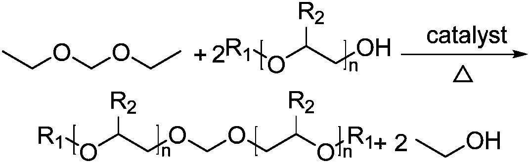 Bis-diol monoalkyl ether formaldehyde preparation method