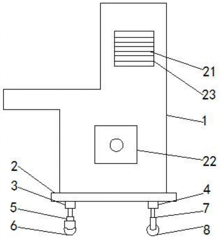 Adjustable anaesthesia machine