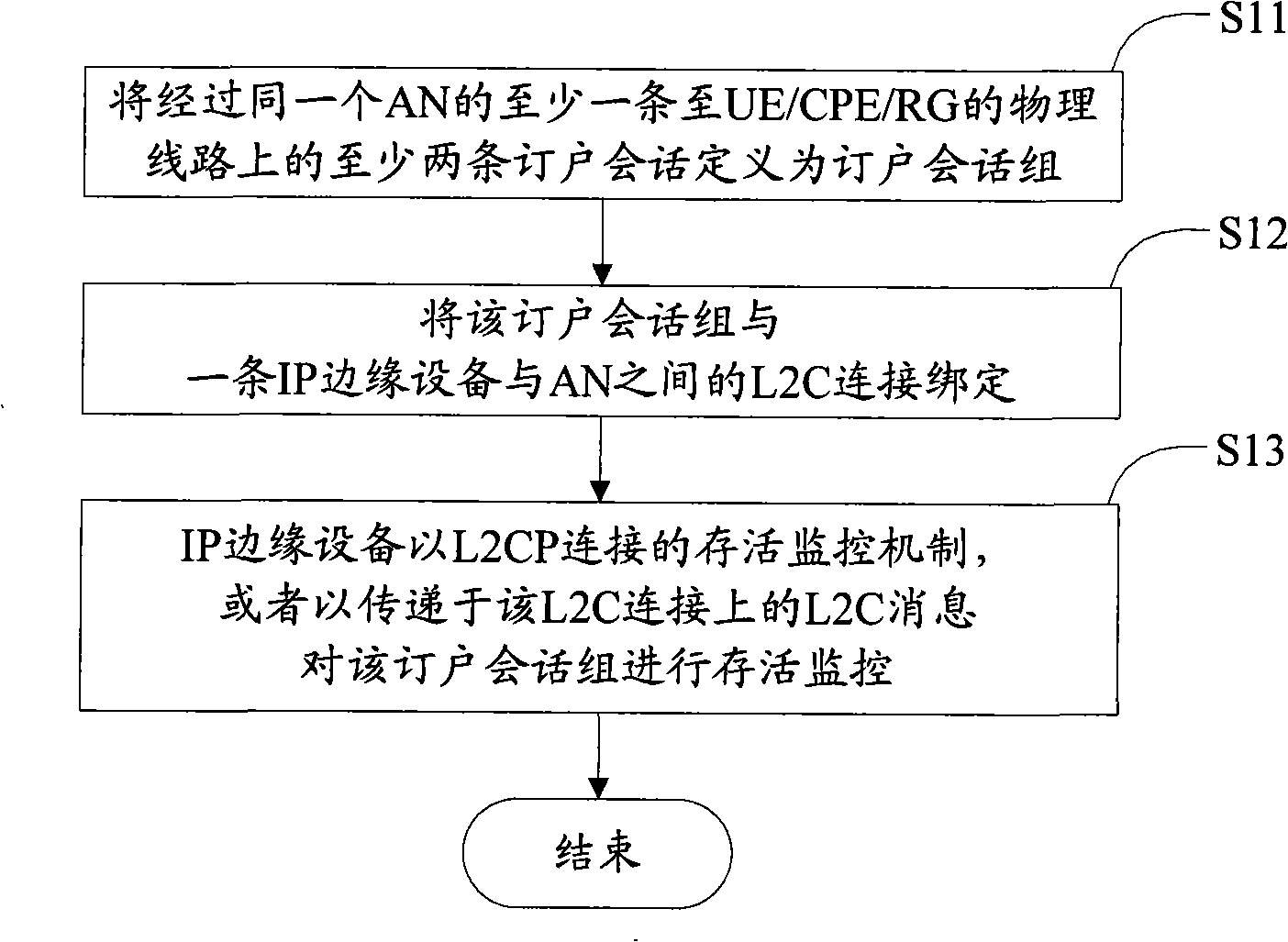 Method, system and apparatus for monitoring survive of subscriber conversation