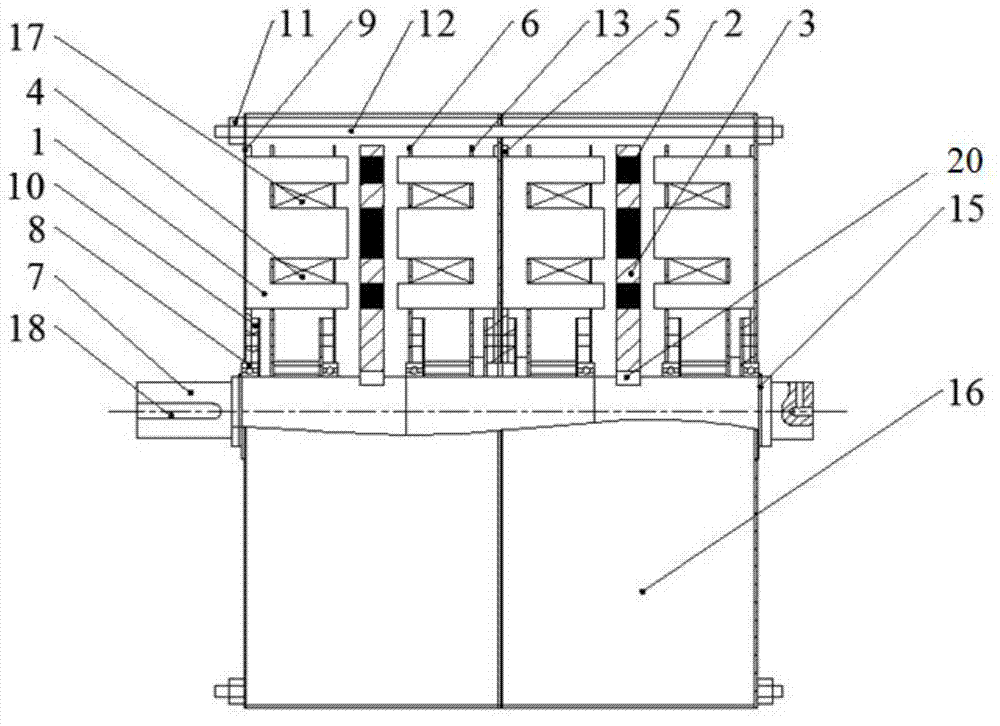 Four-phase double-sided flat plate transverse field permanent magnet motor