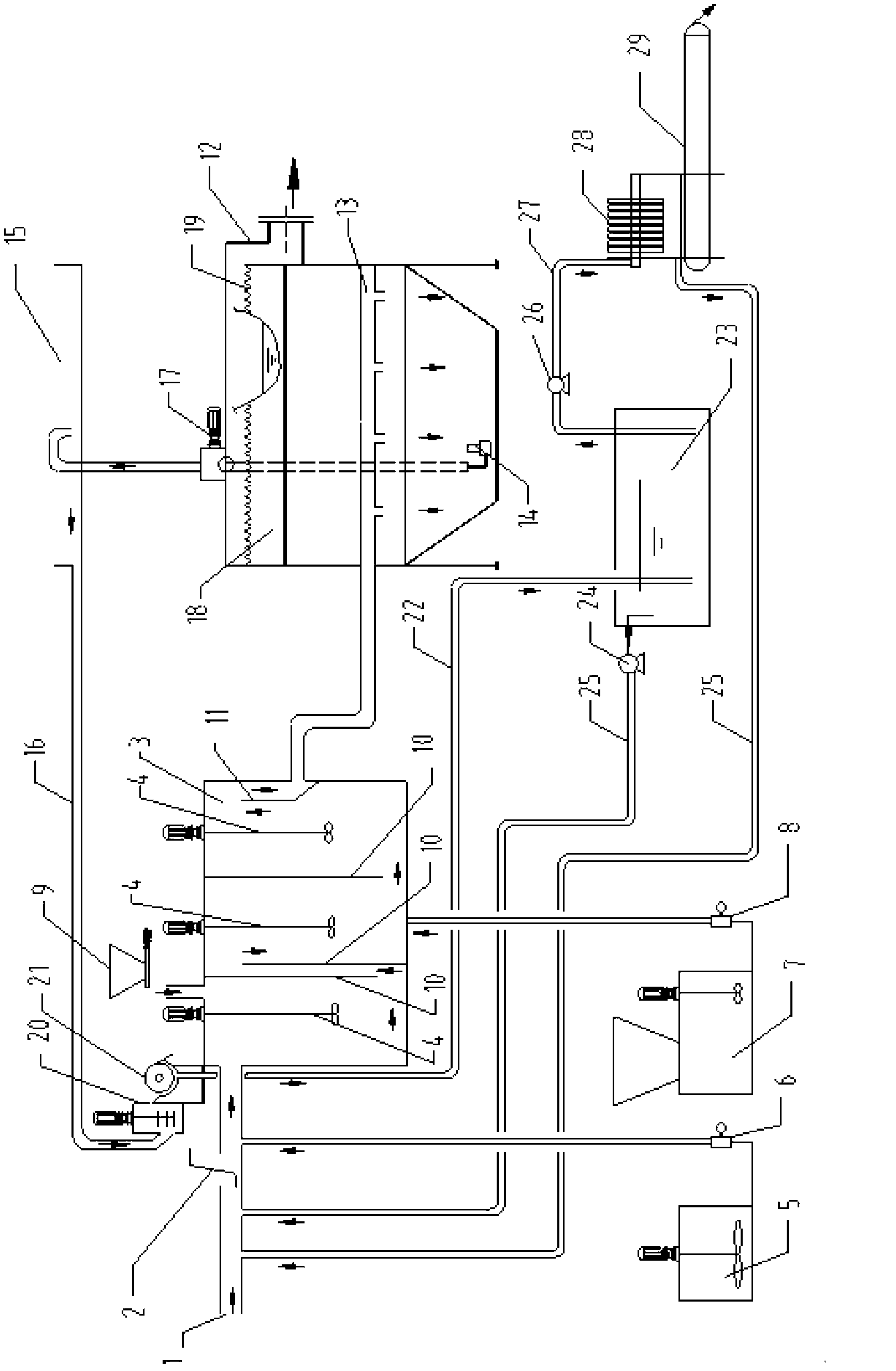 Magnetic separation method and apparatus for mine water underground treatment