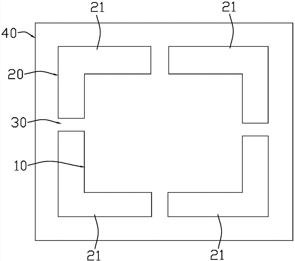 Mask device for repairing negative electrode ring and application method of mask device