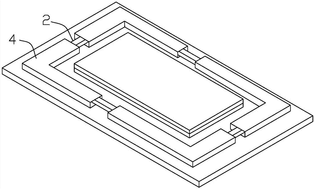 Mask device for repairing negative electrode ring and application method of mask device