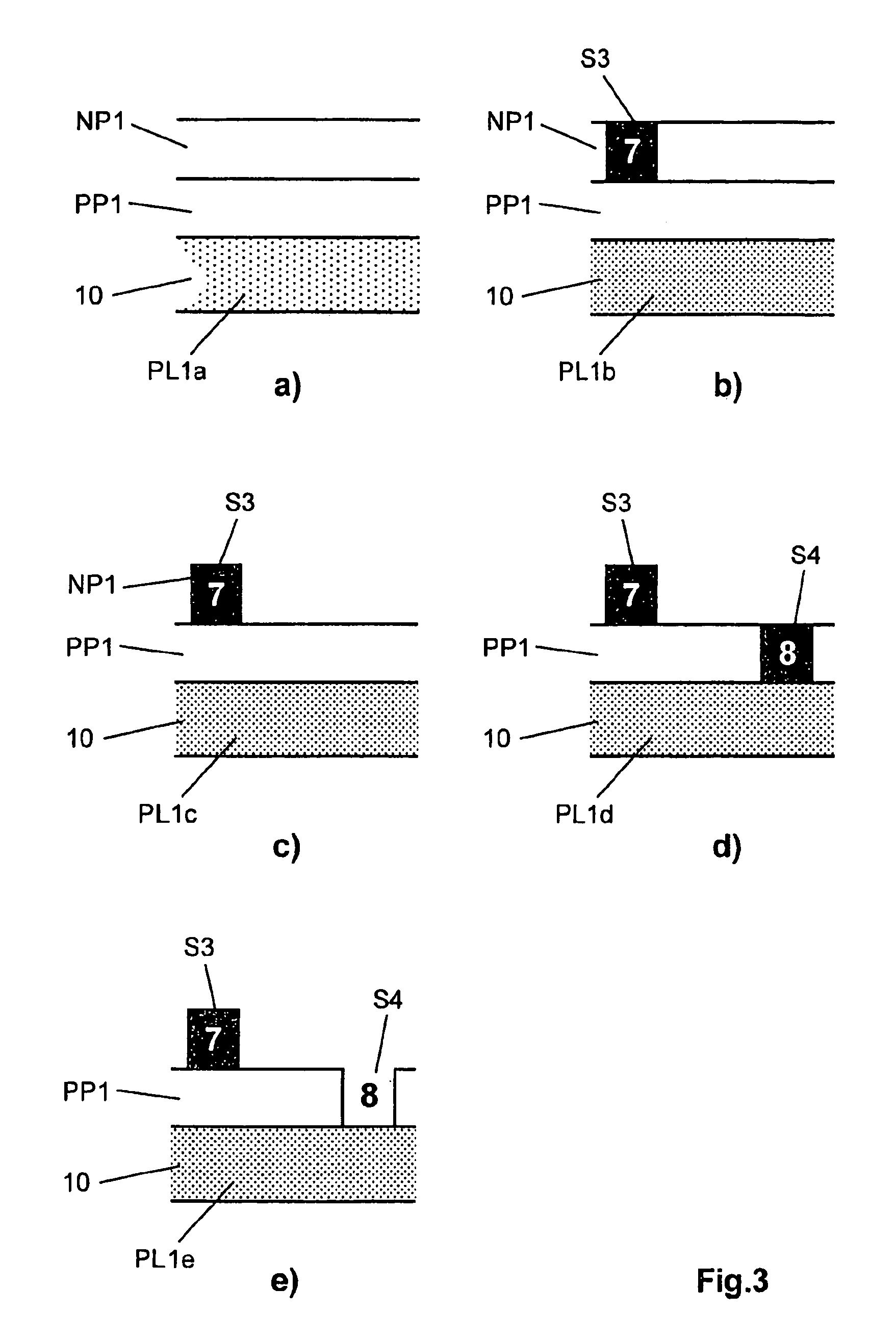 Optical storage medium comprising tracks with positive and negative marks, and stampers and production methods for manufacturing of the optical storage medium