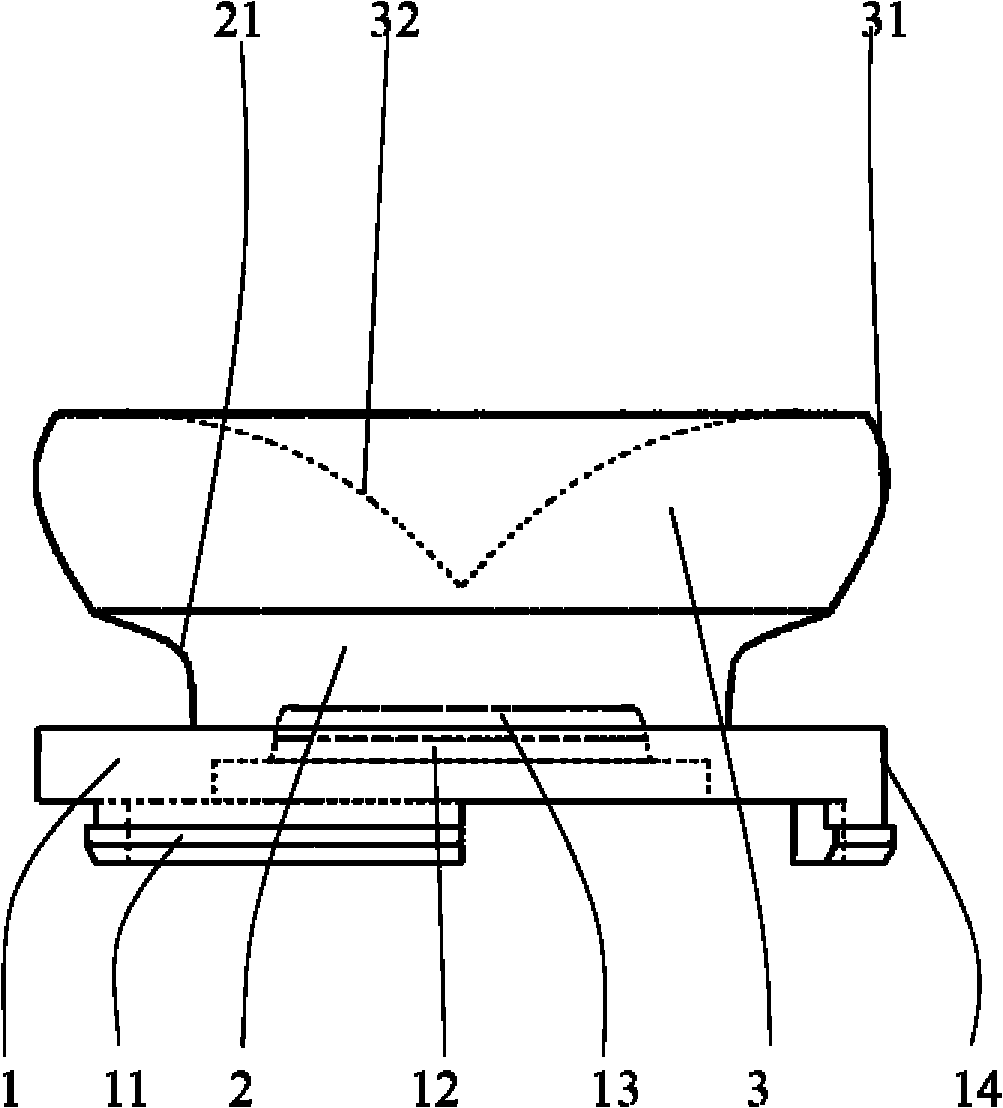 Lens for LED lamp