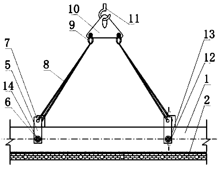 Construction method for prefabricated column to be lifted in position for one time