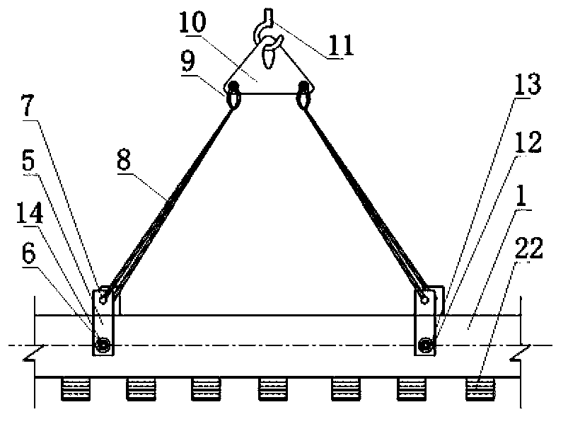 Construction method for prefabricated column to be lifted in position for one time