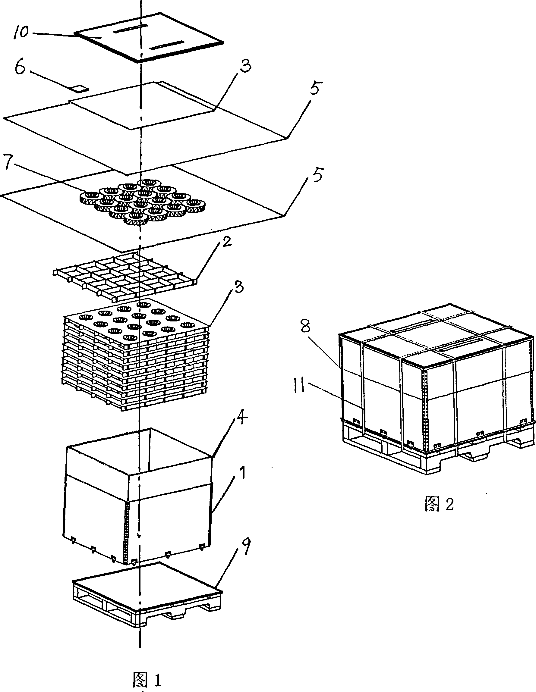 Rust prevention packaging method of metallic product
