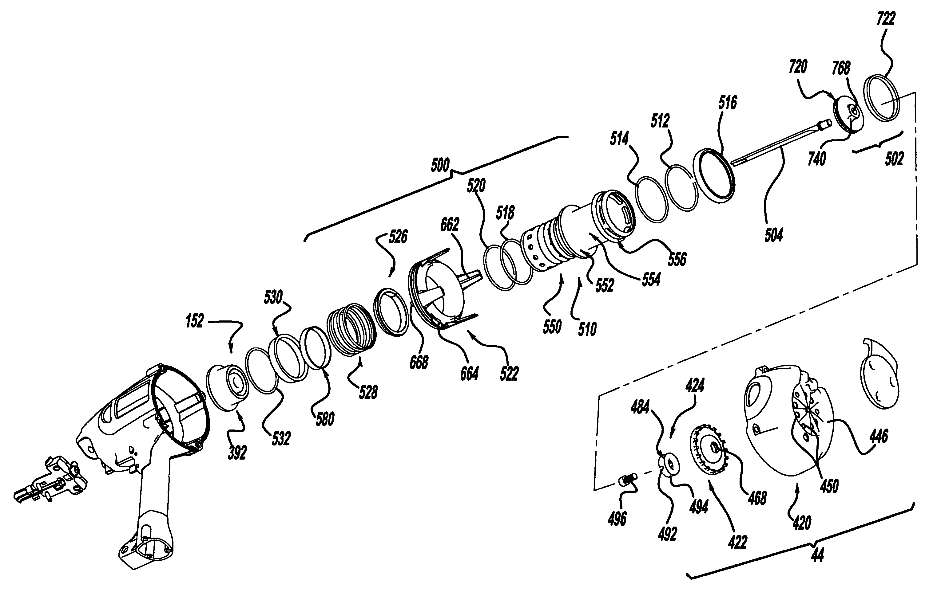 Fastening tool apparatus and method for operating the engine of fastening tool