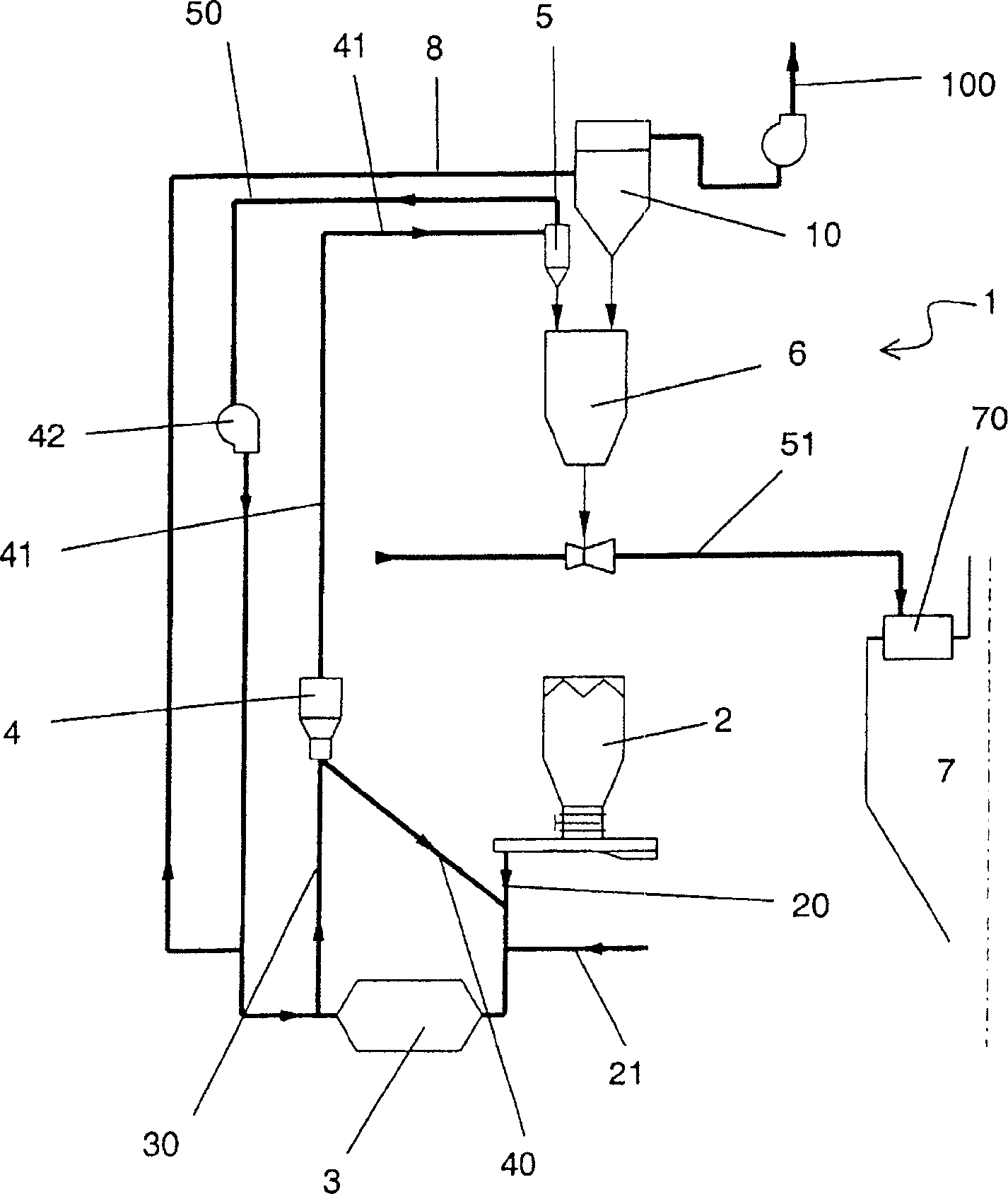 Indirect heating system with upgrading of ultra-fine fuel particles