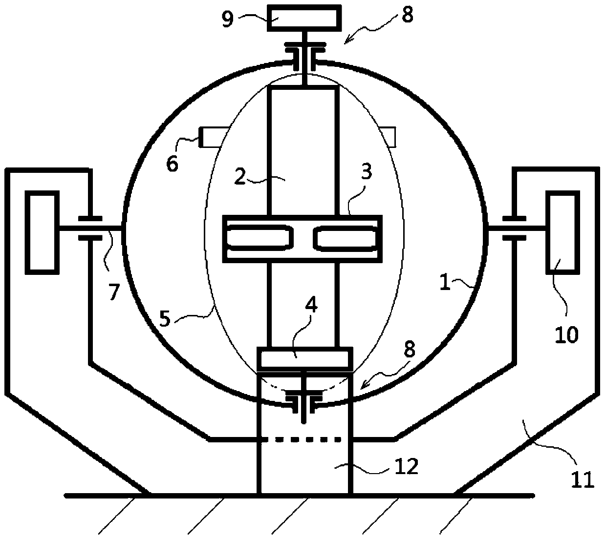 Training or evaluation equipment for three-dimensional movement of the human body