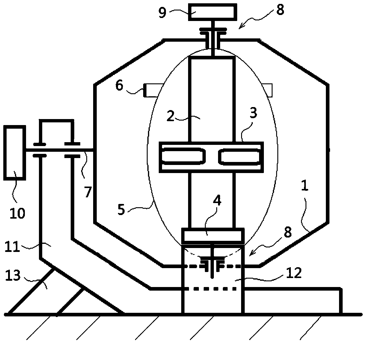 Training or evaluation equipment for three-dimensional movement of the human body