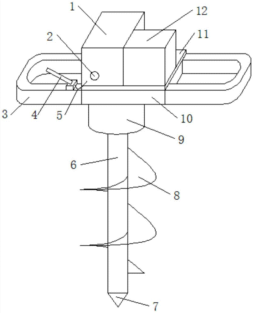 Cave opening device for crops of saline and alkaline land