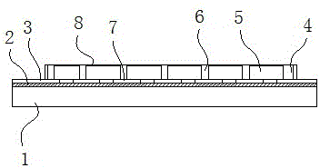 High-power LED lighting package structure for vehicle lamp