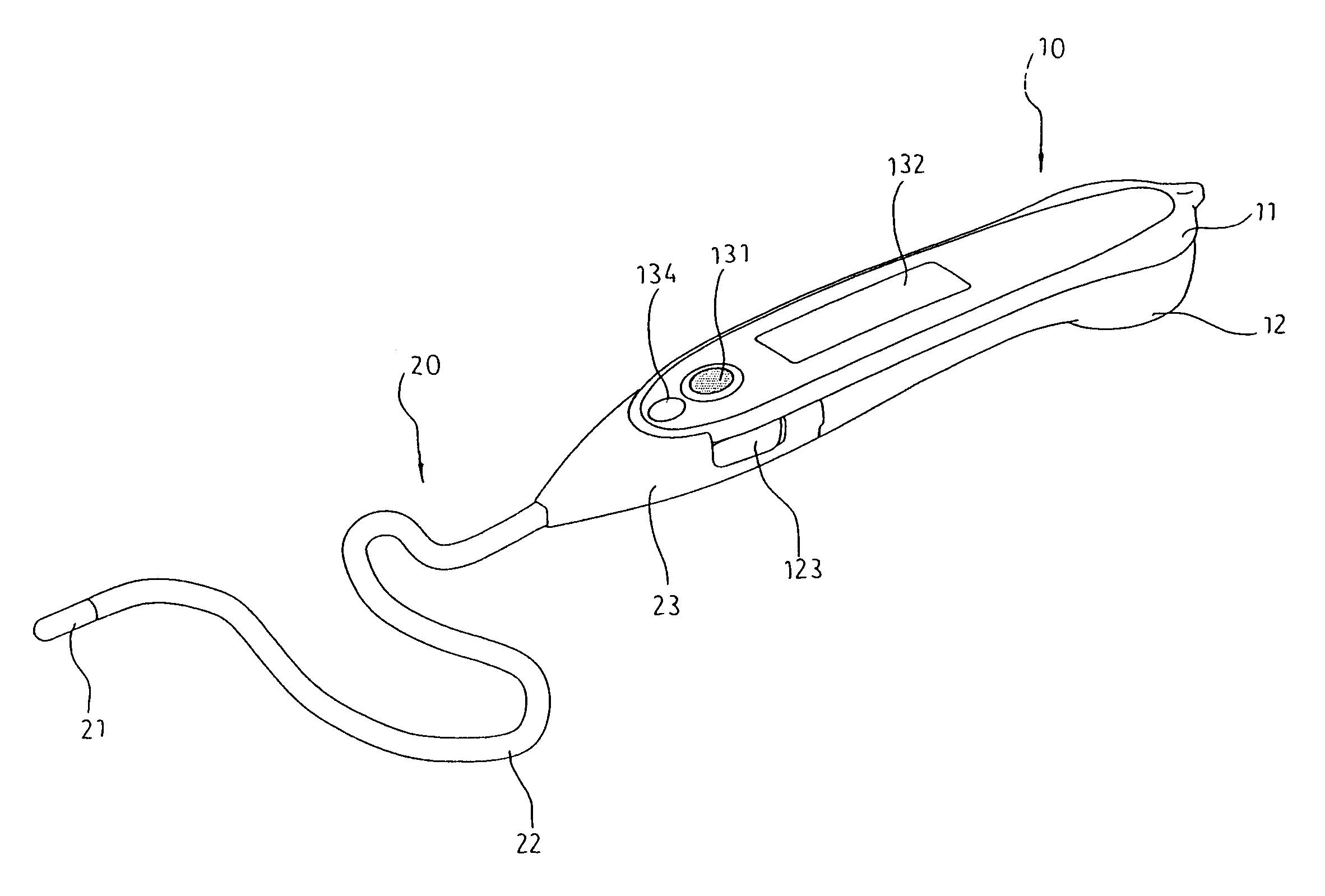 Assembly method and structure of an electronic clinical thermometer