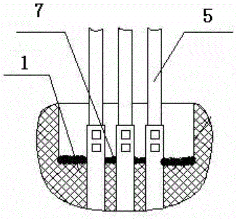 A potting process method for high-density electrical connectors