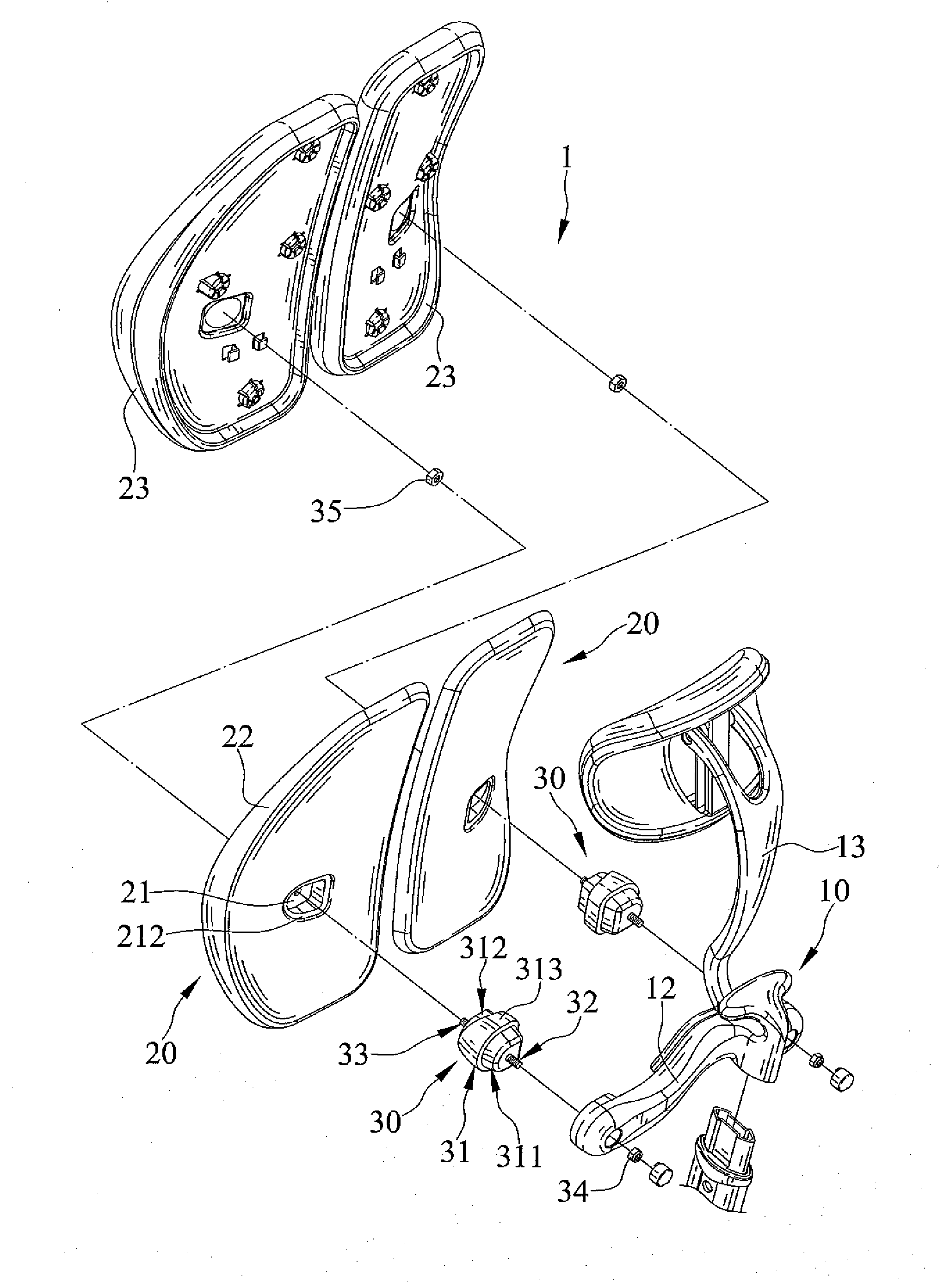 Back Support Cushion Device for Chair