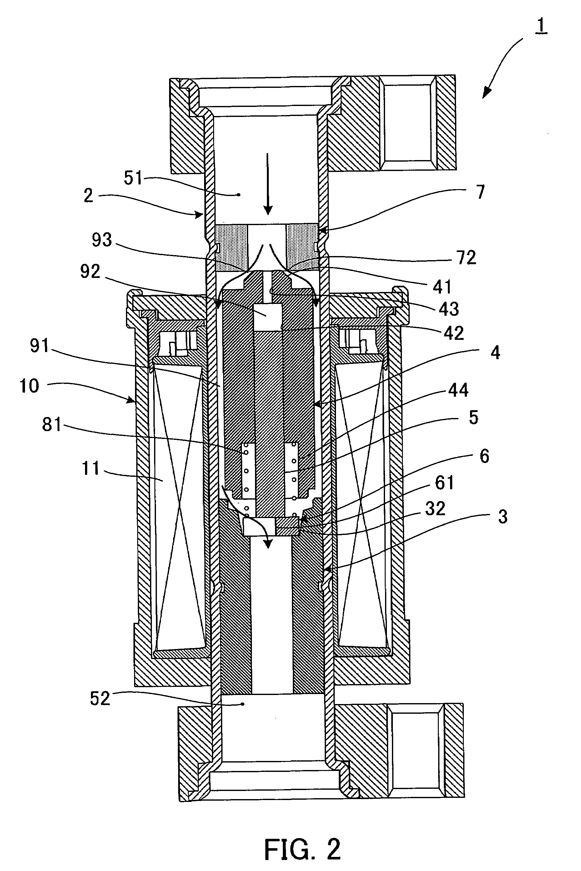 Constant differential pressure valve