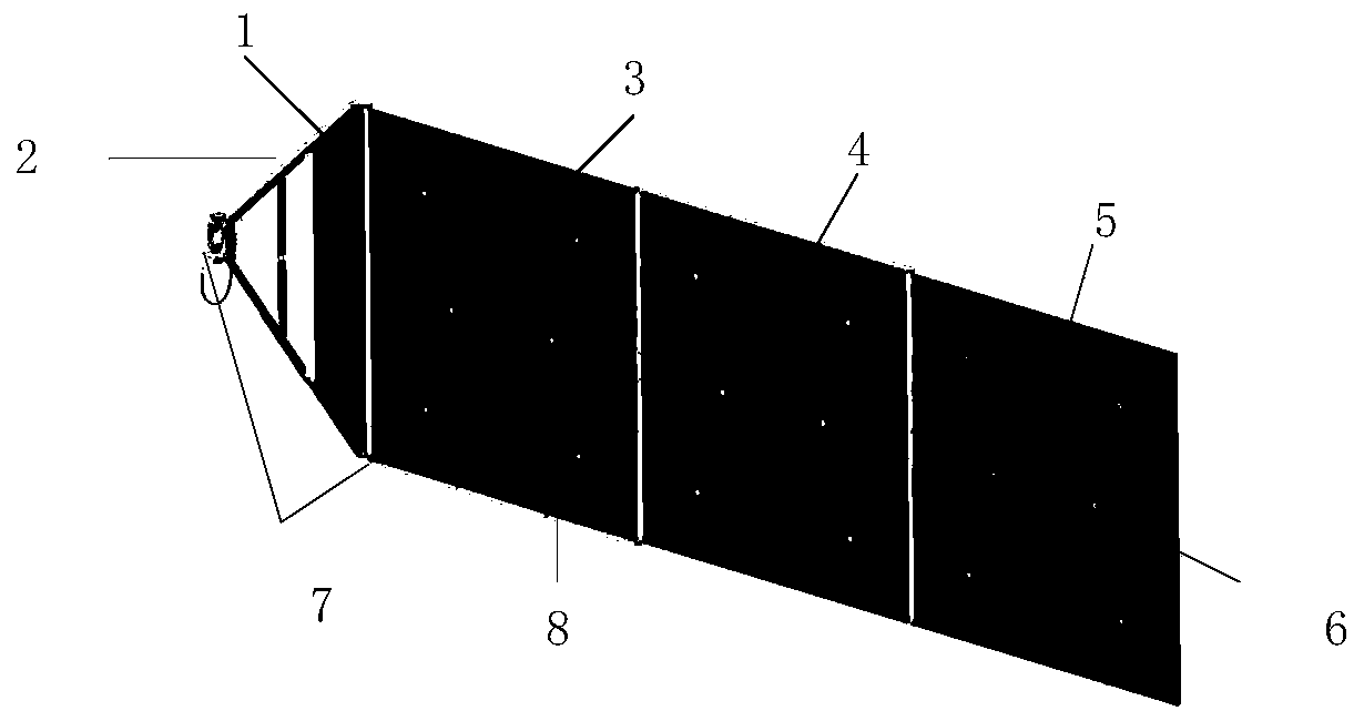 Satellite solar cell array simulation system and method