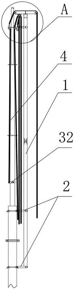 Controllable high equipment disassembling device and method