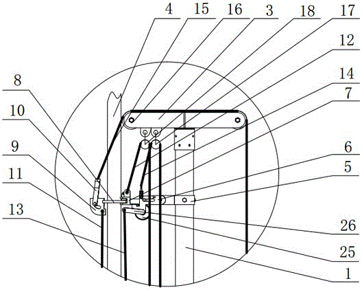 Controllable high equipment disassembling device and method