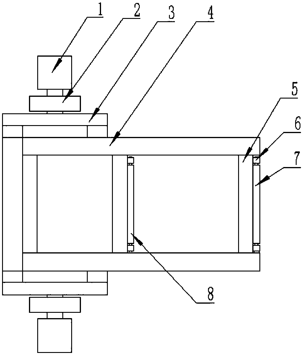 Board pushing system of multi-layer hot press