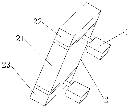 A microstrip vertical transition structure
