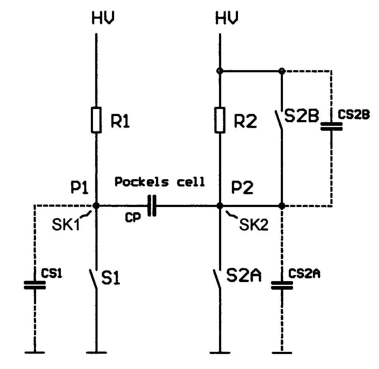 Driver for Pockels cell and using this Pockels cell within laser systems