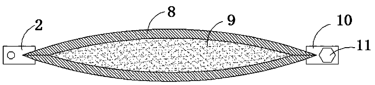 A polygonal foundation pit support structure and construction method