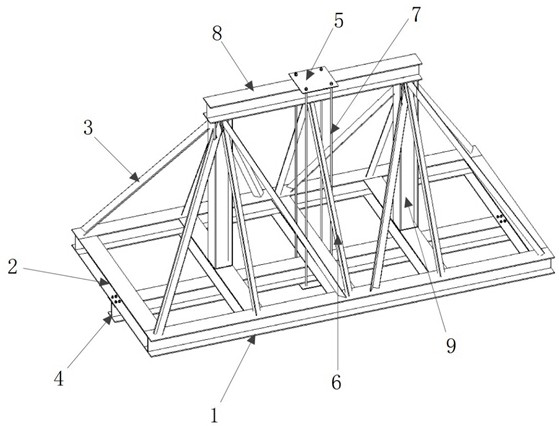 Hanging bracket structure capable of being freely disassembled and assembled and splicing mode