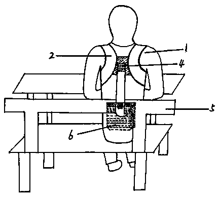 Sitting posture correcting belt for student