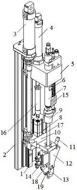 Automatic screw-up device for double-end stud